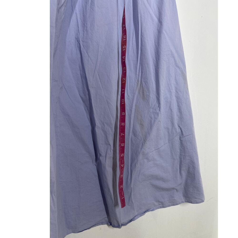 Saunders Poplin Dress Sleeveless One Shoulder Pleated Maxi A-Line Light Purple 8 - Picture 3 of 8